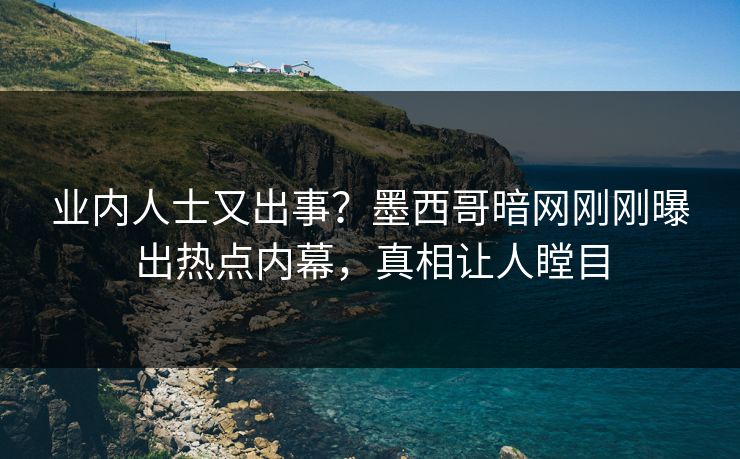 业内人士又出事？墨西哥暗网刚刚曝出热点内幕，真相让人瞠目