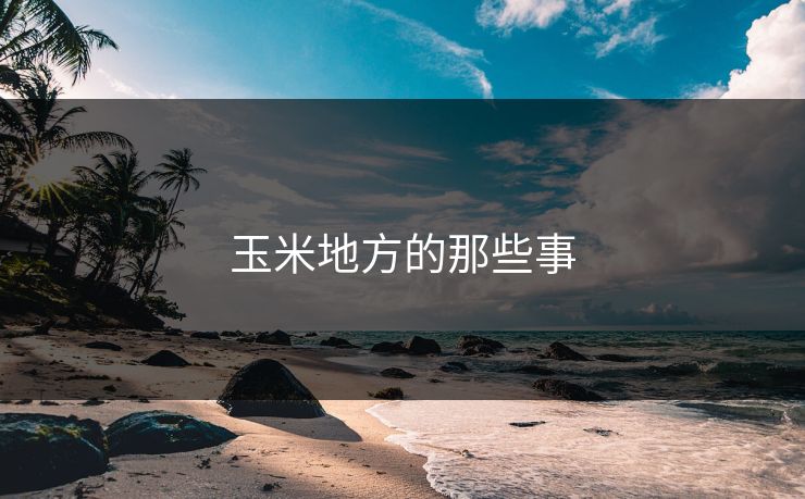 玉米地方的那些事